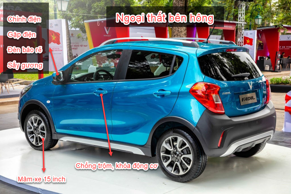 Ngoại thất bên hông fadil