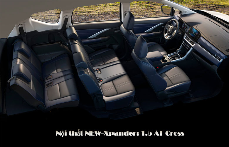 Nội thất Xanh Navy-Đen trên Xpander Cross